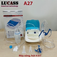 Máy xông hút 4 in 1 Lucass A27 (xông mũi, xông họng, hút mũi, hút mụn)