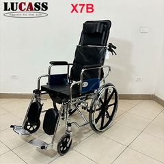 Xe lăn đa năng có bô ngả nằm bánh đúc Lucass X7B