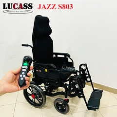 Xe lăn điện ngả nằm Lucass Jazz S803 ngả nằm tự động bằng remote