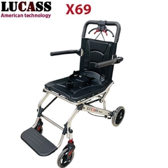 Xe lăn du lịch Lucass X69 siêu nhỏ gọn