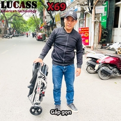 Xe lăn du lịch Lucass X69 siêu nhỏ gọn