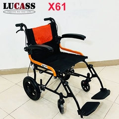 Xe lăn gấp gọn Lucass X61 bánh nhỏ