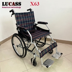 Xe lăn du lịch Lucass X63 khung hợp kim nhôm nhẹ