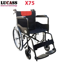 Xe lăn Lucass X75 phiên bản mới, đệm màu đen pha cam