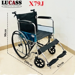 Xe lăn Lucass X79J rộng ngang