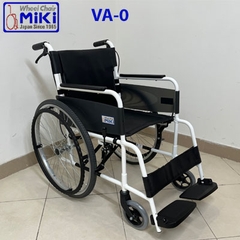 Xe lăn Miki Nhật Bản VA-0 cải tiến, có phanh tay và chỗ cắm cọc truyền dịch