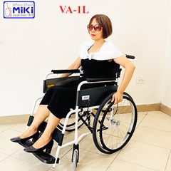 Xe lăn Miki Nhật Bản VA-1L khung hợp kim nhôm sơn trắng
