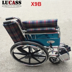 Xe lăn bánh đúc vải kẻ Lucass X9B