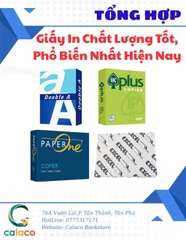 Tổng Hợp Nhãn Hiệu Giấy In Photocopy, Giấy Văn Phòng Chất Lượng, Phổ Biến Nhất Hiện Nay