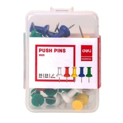 Ghim Mũ Nhựa Màu Deli 0021 (35 Ghim)