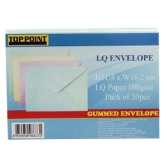 Bao Thư Màu Giấy Thơm 11.4 x 16.2 cm - Màu Xanh