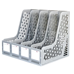 Giá Tài Liệu Cứng 4 Ngăn Đứng Deli 9846