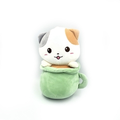 Thú Nhồi Bông Mèo Trong Ly (22cm)