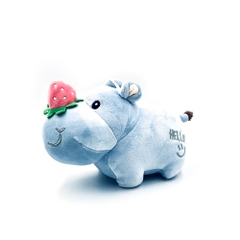 Thú Nhồi Bông Tê Giác Sừng Trái Dâu (22cm)