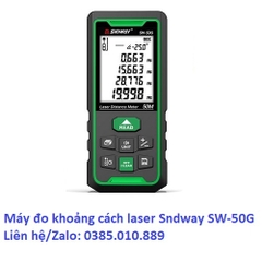 MÁY ĐO KHOẢNG CÁCH LASER TIA XANH SNDWAY SW-50G