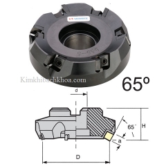 Dài dao phay khỏa mặt góc 65 độ Vertex