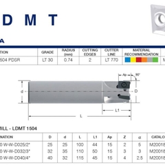 DAO PHAY GÓC 90 ĐỘ - LAMINA