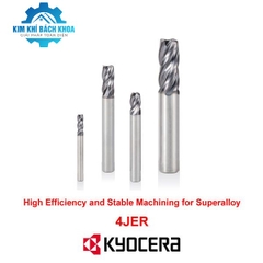 Dao Phay Hợp Kim Kyocera 4JER Gia Công Titan Inconel