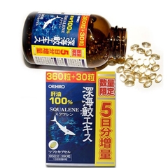 VIÊN UỐNG DẦU GAN CÁ MẬP ORIHIRO SQUALENE_390 VIÊN