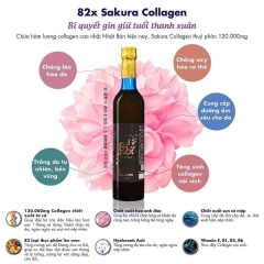 NƯỚC UỐNG COLLAGEN 82X SAKURA PREMIUM NHẬT BẢN