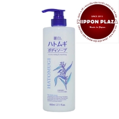 SỮA TẮM DƯỠNG ẨM TRẮNG DA HATOMUGI MOISTURIZING WASHING CHAI 800ML