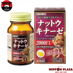 VIÊN UỐNG HỖ TRỢ ĐIỀU TRỊ TAI BIẾN ORIHIRO NATTOKINASA 2000FU 60 VIÊN