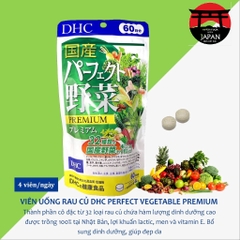 VIÊN UỐNG RAU CỦ DHC PERFECTT VEGETABLE PREMIUM 60 NGÀY