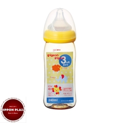BÌNH SỮA NHỰA PIGEON NỘI ĐỊA NHẬT BẢN CỔ RỘNG 240ML