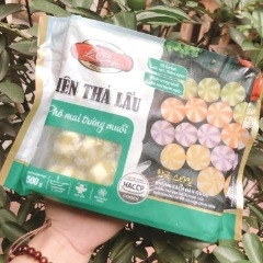 Viên thả lẩu phô mai trứng muối (Nhím Việt Xanh Lacusina) 500g