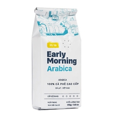 Cà phê Arabica 250g (Nguyên hạt/ Xay bột) | Early Morning Arabica Coffee