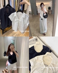 SƠ MI CỔ BẺ DÂY RÚT CỔ MÃ F680