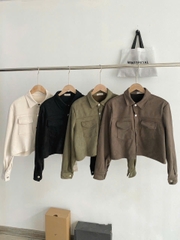 ÁO KHOÁC DA LỘN DÁNG LỬNG MÃ AKL0709