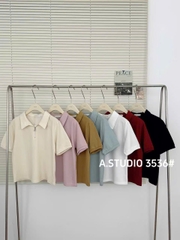 ÁO POLO TRƠN KHÓA KÉO MÃ 3536