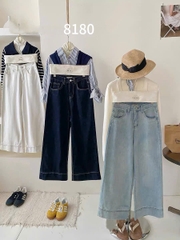 QUẦN JEANS SUÔNG ỐNG ĐỨNG CICI MÃ 8180