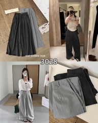QUẦN VẢI KẺ SỌC SUÔNG RỘNG MÃ 3028