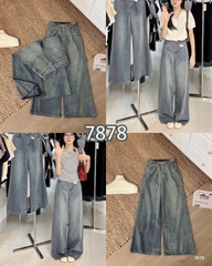 QUẦN JEANS XANH NHẠT SUÔNG RỘNG MÃ 7878
