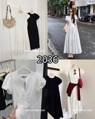VÁY DÀI TRƠN BI NỔI DÁNG XÒE MÃ 2036