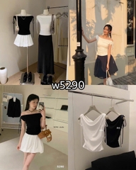 ÁO BỆT VAI DÂY NƠ DÚM SƯỜN WWGE MÃ W5290