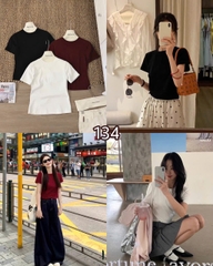ÁO THUN TRƠN DÁNG VỪA MÃ 134