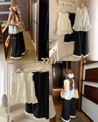SET ÁO REN KÈM QUẦN CHẤM BI MÃ 2237