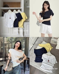 ÁO LỆCH VAI DÚM EO MÃ 1167