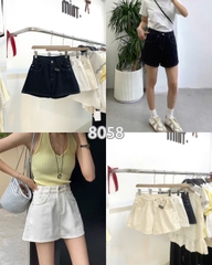 QUẦN SHORT JEANS TRƠN MÃ 8058