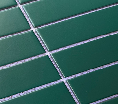 Gạch mosaic thẻ que mờ 275x290/32x145 Y33F11M / Y33F811 (màu xanh rêu)