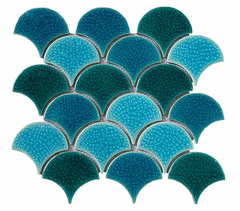 Gạch mosaic vảy cá MHF 9002 (mix màu)
