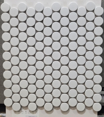Gạch mosaic bi tròn CB269 (màu trắng)