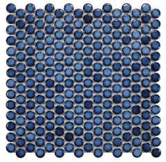 Gạch mosaic bi tròn CB128 (xanh dương)