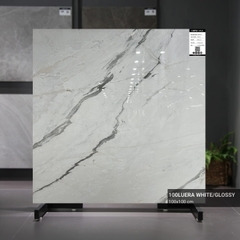 GẠCH GIẢ ĐÁ 100x100 100LUERA WHITE