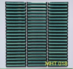 Gạch mosaic trang trí hình que MHT018 (màu xanh rêu)