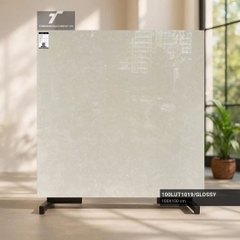 Gạch 1m×1m màu kem bóng 100LUT1019