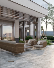 Gạch giả đá màu xanh rêu 600×600 60LUIBIZA GREY